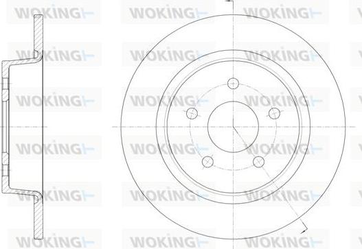 Woking D61459.00 - Bremžu diski autospares.lv