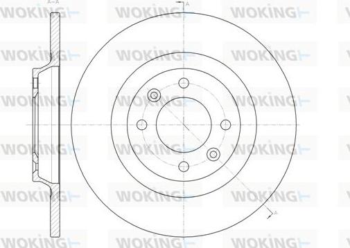 Woking D61457.00 - Bremžu diski autospares.lv