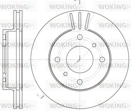 Woking D6146.10 - Bremžu diski www.autospares.lv