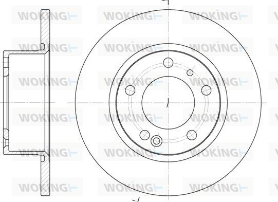 Woking D6141.00 - Bremžu diski www.autospares.lv