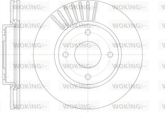 Woking D61410.10 - Bremžu diski www.autospares.lv