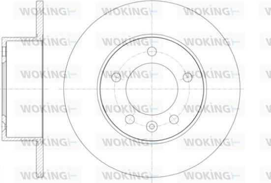 Woking D61412.00 - Bremžu diski autospares.lv