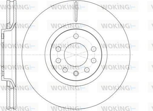 Woking D61488.10 - Bremžu diski autospares.lv