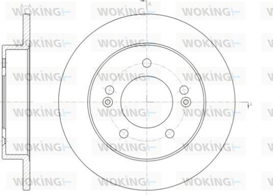 Woking D61432.00 - Bremžu diski autospares.lv