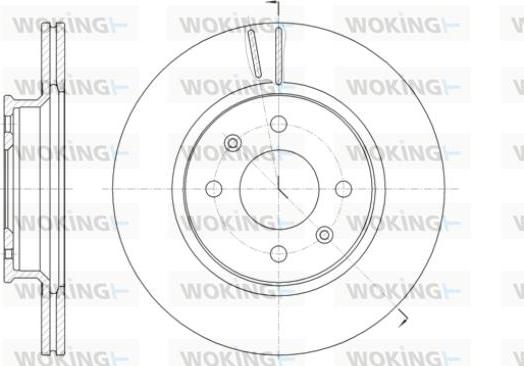 Woking D61424.10 - Bremžu diski www.autospares.lv