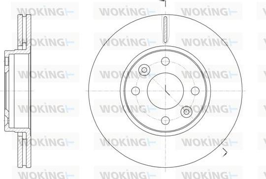 Woking D61474.10 - Bremžu diski www.autospares.lv