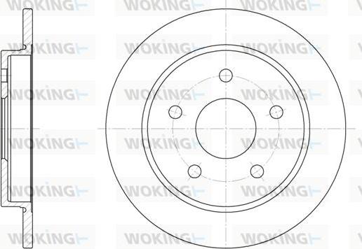 Woking D6147.00 - Bremžu diski www.autospares.lv