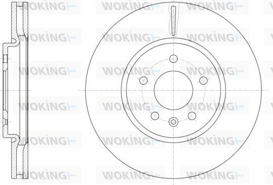 Woking D61541.10 - Bremžu diski autospares.lv