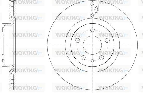 Woking D61501.10 - Bremžu diski www.autospares.lv