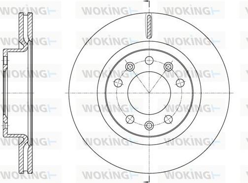 Woking D61584.10 - Bremžu diski www.autospares.lv