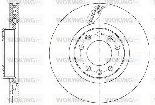 Woking D61583.10 - Bremžu diski autospares.lv