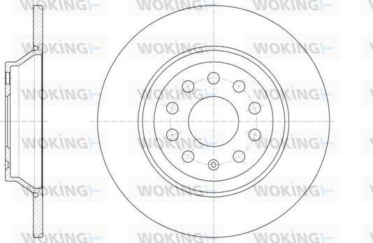 Woking D61587.00 - Тормозной диск www.autospares.lv