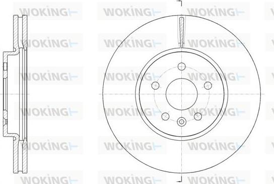 Woking D61534.10 - Bremžu diski autospares.lv