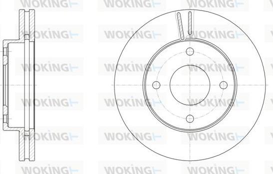 Woking D61532.10 - Bremžu diski autospares.lv