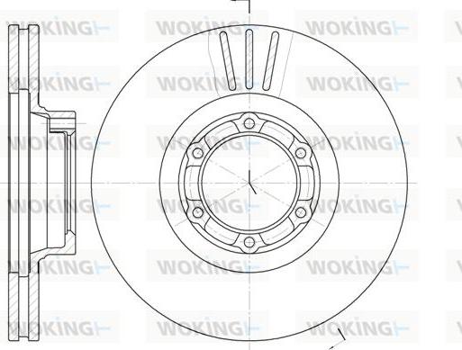 Woking D6157.10 - Brake Disc www.autospares.lv