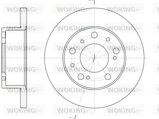 Woking D6169.00 - Bremžu diski www.autospares.lv