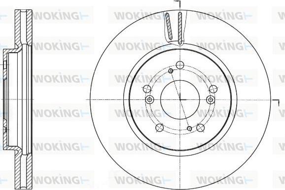 Woking D61643.10 - Bremžu diski www.autospares.lv