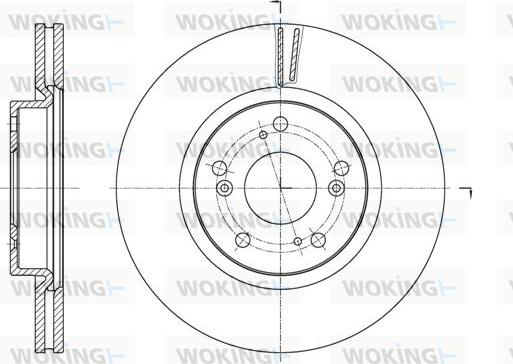 Woking D61653.10 - Bremžu diski www.autospares.lv