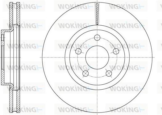 Woking D61603.10 - Brake Disc www.autospares.lv