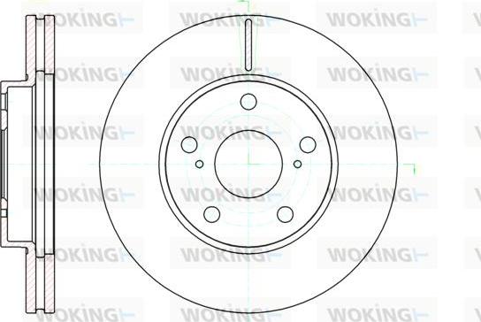 Woking D61043.10 - Bremžu diski autospares.lv