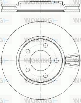 Woking D61047.10 - Bremžu diski autospares.lv