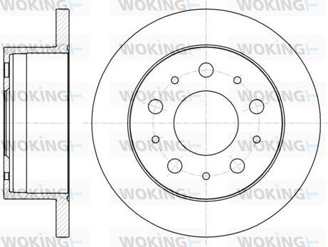 Woking D61056.00 - Тормозной диск www.autospares.lv