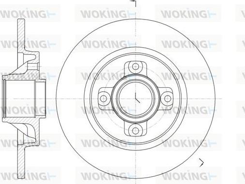 Woking D61058.00 - Bremžu diski www.autospares.lv