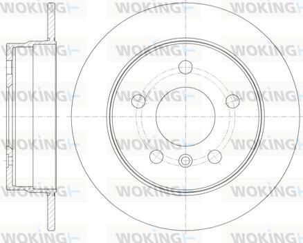 Woking D61065.00 - Bremžu diski autospares.lv