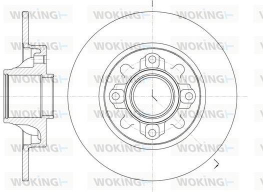 Woking D61060.00 - Brake Disc www.autospares.lv