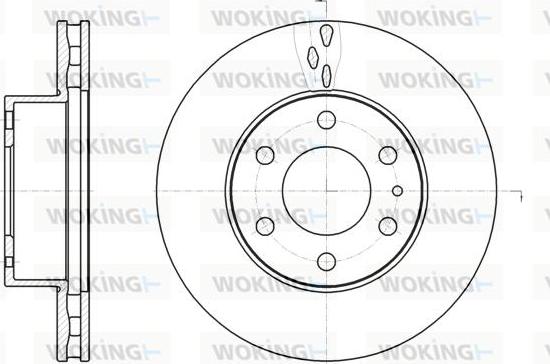 Woking D61062.10 - Bremžu diski autospares.lv