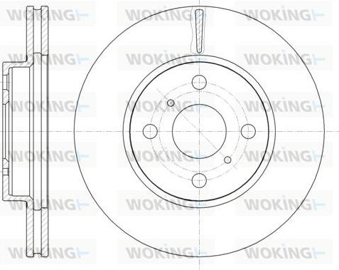 Woking D61005.10 - Bremžu diski www.autospares.lv