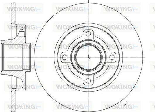 Woking D61014.00 - Тормозной диск www.autospares.lv