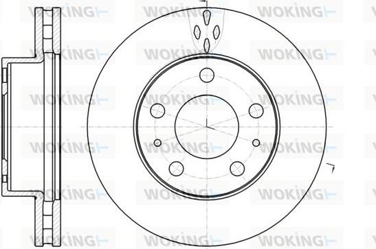 Woking D61016.10 - Bremžu diski autospares.lv