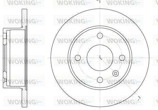 Woking D6103.00 - Bremžu diski www.autospares.lv