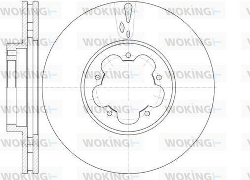 Woking D61022.10 - Bremžu diski www.autospares.lv