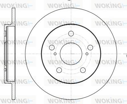 Woking D61074.00 - Bremžu diski autospares.lv