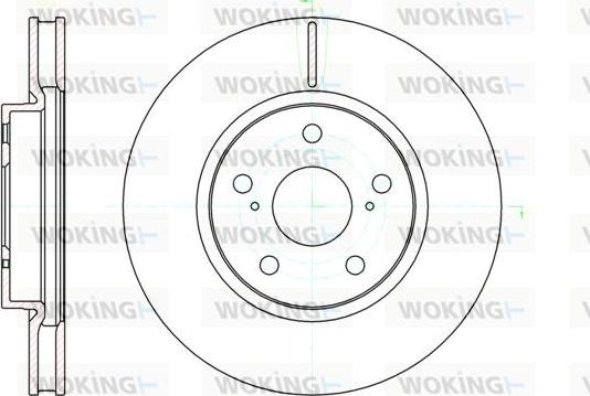 Woking D61076.10 - Тормозной диск www.autospares.lv