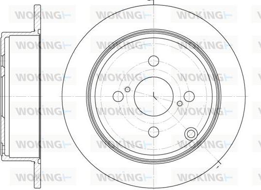 Woking D61073.00 - Тормозной диск www.autospares.lv