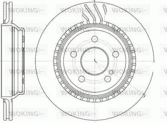 Woking D61072.10 - Bremžu diski www.autospares.lv