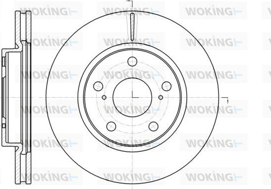 Woking D61077.10 - Bremžu diski autospares.lv