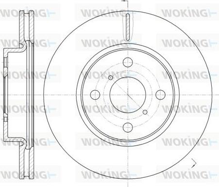 Woking D61169.10 - Bremžu diski www.autospares.lv