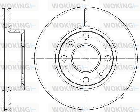 Woking D61162.10 - Bremžu diski www.autospares.lv