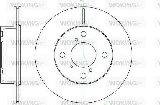 Woking D61104.10 - Bremžu diski www.autospares.lv