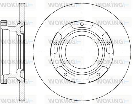 Woking D61107.00 - Brake Disc www.autospares.lv