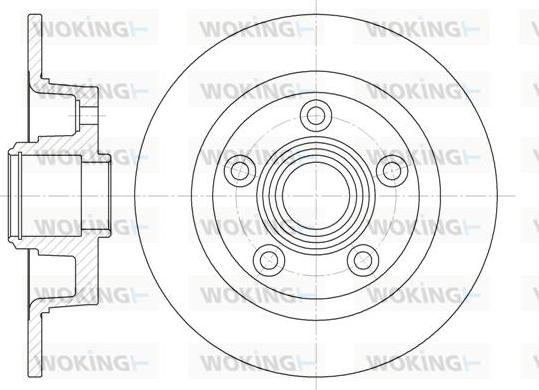 Woking D61114.00 - Bremžu diski www.autospares.lv