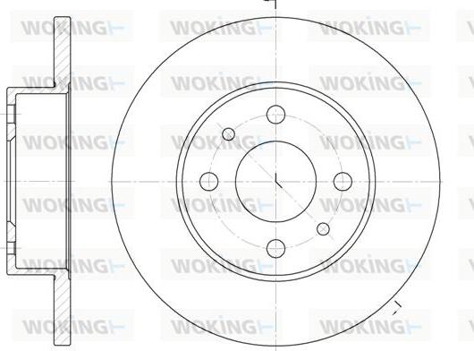 Woking D6111.00 - Bremžu diski autospares.lv