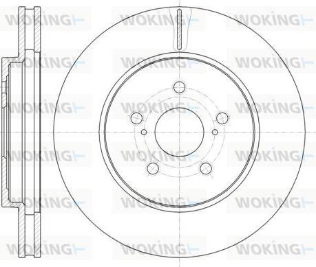 Woking D61136.10 - Тормозной диск www.autospares.lv