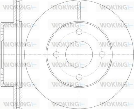 Woking D61131.10 - Bremžu diski autospares.lv