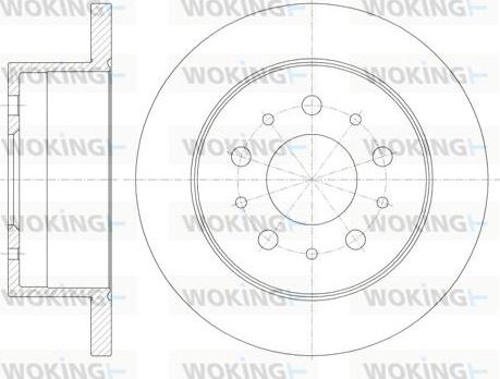 Woking D61120.00 - Тормозной диск www.autospares.lv