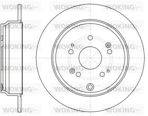 Woking D61174.00 - Bremžu diski www.autospares.lv